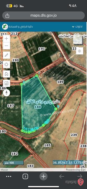 من المالك مباشرة وحدتين زراعيات مساحة 58 دونم للبيع في الزرقاء 
