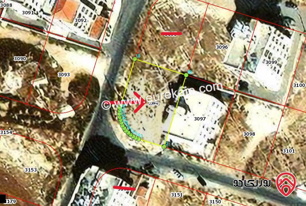 قطعة ارض مساحة 755م للبيع في عمان من اراضي ياجوز على شارعين قريبة من شارع الاردن تصلح لكافة الاستثمارات