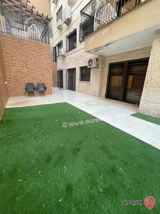 شقة شبه أرضية مساحة 245م داخلي و 250م خارجي للبيع في عمان - عبدون