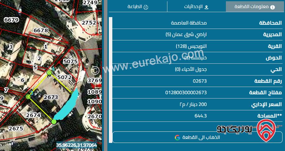ارض تجاري مساحة 630م للبيع في عمان - الهاشمي الشمالي، خنيفسه 150 الف يرجى عدم تدخل الوسطاء