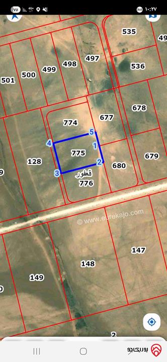 قطعة ارض مساحة 3695م للبيع من أراضي جنوب عمان - قعفور رجم ضاغن